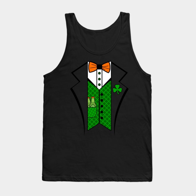 Leprechaun St Patrick's Day Beer Tank Top by RadStar